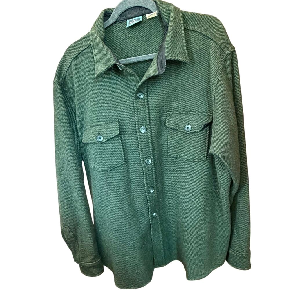 Woolrich mens Vintage Shacket Twill Forrest Green Sz XXXL